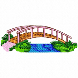 Bridges Embroidery Design 4 Bridges Embroidery Design 4